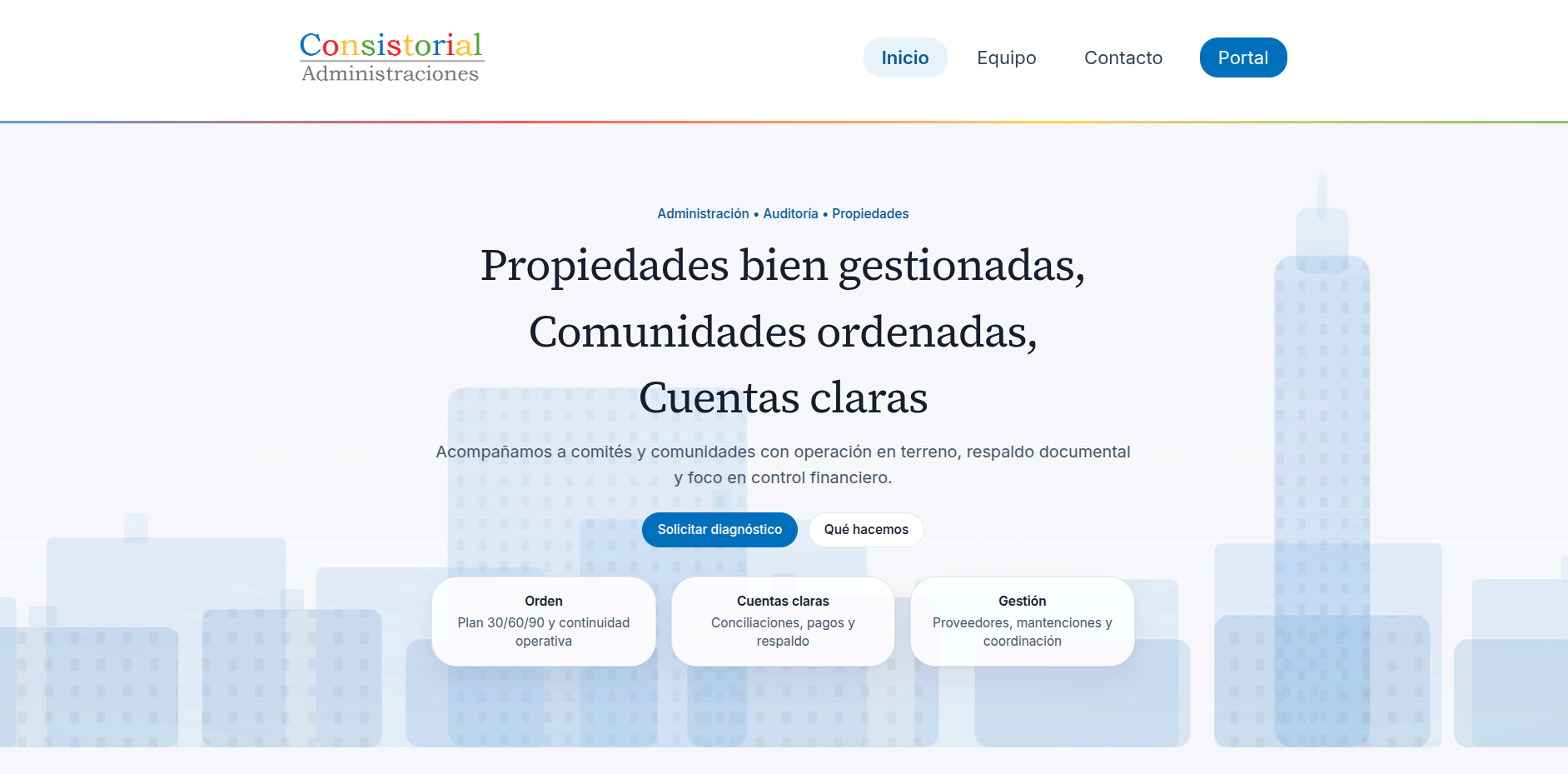 Consistorial Portal — captura 01